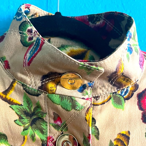 Eccoci ~ Beautiful Floral Print Jacket SIZE 0 - Picture 7 of 15